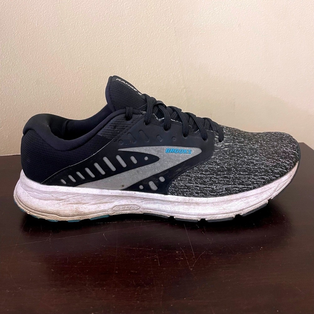Brooks Range 2 Black Grey Blue Running Shoes Womens 10 M 1203621B081 Sneaker - Picture 2 of 8
